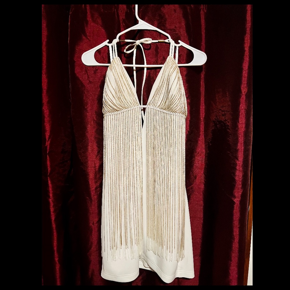 Bebe fringe dress
